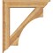 Ekena Millwork Westlake Traditional Rough Sawn Bracket w/ Offset Brace, Western Red Cedar, 8"W x 40"D x 44"H BKT0806X40X44WTL01RWR - alternate 2